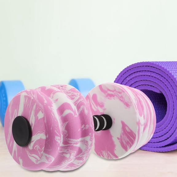 LOLIPPYY Water Dumbbells for Pool Exercise Lightweight Eva Material Pink Dumbbells for Aquatic Yoga and Swimming