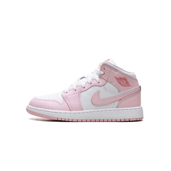 Jordan GRADE SCHOOL Jordan 1 Mid GS "Pink Foam Fire Red" DQ8423 608 from Stadium Goods