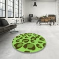 thumbnail image 4 of Ahgly Tapis Rectangulaire Lavable en Machine Intérieur Transitionnel Vert Vif, 5 Pieds x 8 Pieds, 4 of 7
