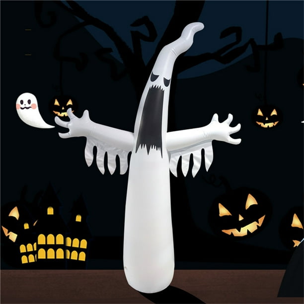Adornos de Halloween, decoración de Halloween, regalos de Halloween, modelo inflable de fantasma pequeño de Halloween, accesorios de exhibición luminosos para exteriores, decoración de fantasmas