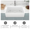 thumbnail image 4 of Farmhouse Sink Mocoloo 33" White Kitchen Fireclay Ceramic Porcelain Single Bowl Farmer Sink, 4 of 7
