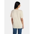 thumbnail image 3 of Mickey Mouse Women's Americana Graphic Tee with Short Sleeves, Sizes XXS-XXL, 3 of 5