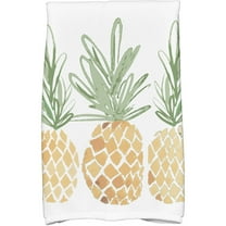 Simply Daisy 18" x 30" Pineapples Geometric Print Kitchen Towel