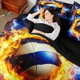 thumbnail image 4 of Castle Fairy Volley Gamer Bedding Comforter Set,Sport Ball Game Queen Bedding Sets, 4 of 8