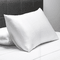 thumbnail image 4 of 25mm 100% Pure Mulberry Silk Pillowcase (White Queen), 4 of 6