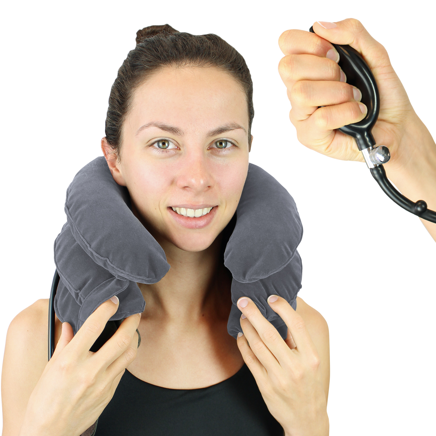 Neck Stretcher Inflatable Home Cervical Traction Device Pillow Spine