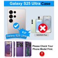 thumbnail image 2 of Funda de teléfono BXYJY para Samsung Galaxy S25 Ultra Wallet Purple, 2 of 7