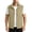 Khaki, variant on GrmtClth Men's Lightweight Breathable Outdoor Waistcoat Stand Collar Zip Up Multi Pockets Walking Camping Fishing Vest Khaki 4XL