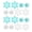 style1:style3;, variant on 50 Mini Small Resin Snowflakes 3 Colors.3 Sizes Diy Accessories - style1:style1;