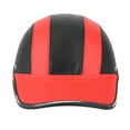 thumbnail image 2 of Gorra de béisbol universal ligera para motocicleta, casco de media cara, gorro de seguridad para ciclismo (rojo A0322, tamaño libre), 2 of 8