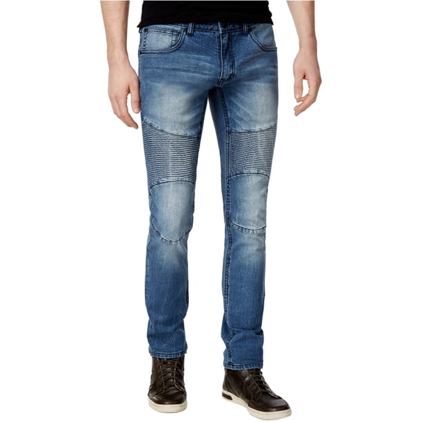 INC - Pantalones vaqueros ajustados para hombre, color azul, 33 W x 32 L I-N-C Ceñido