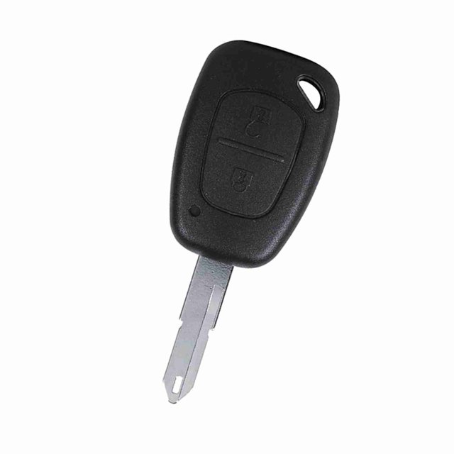 Remoto 2 Botones Sin Cortar En Llave De Auto Llave De Carcasa De Carcasa De Llave Para Carcasa Para El Tráfico ABS De Plástico Negro