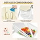 thumbnail image 5 of Trona para Niños y Bebés Silla Alta de Comedor Plegable con Ruedas Doble Bandeja Removible Cojín en PU Altura Regulable 89 x 57 x 105 cm Beige, 5 of 7