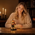 thumbnail image 7 of Halloween Decorations Indoor Spooky Glass Cloche with Base Warm String Lights for Table Party Decor and Halloween Home Decor, 7 of 7