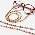 thumbnail image 1 of Chaîne de Lunettes Perles Fait Main Cordon de Lunettes de Lecture Antidérapant Lanière de Cou, 1 of 8