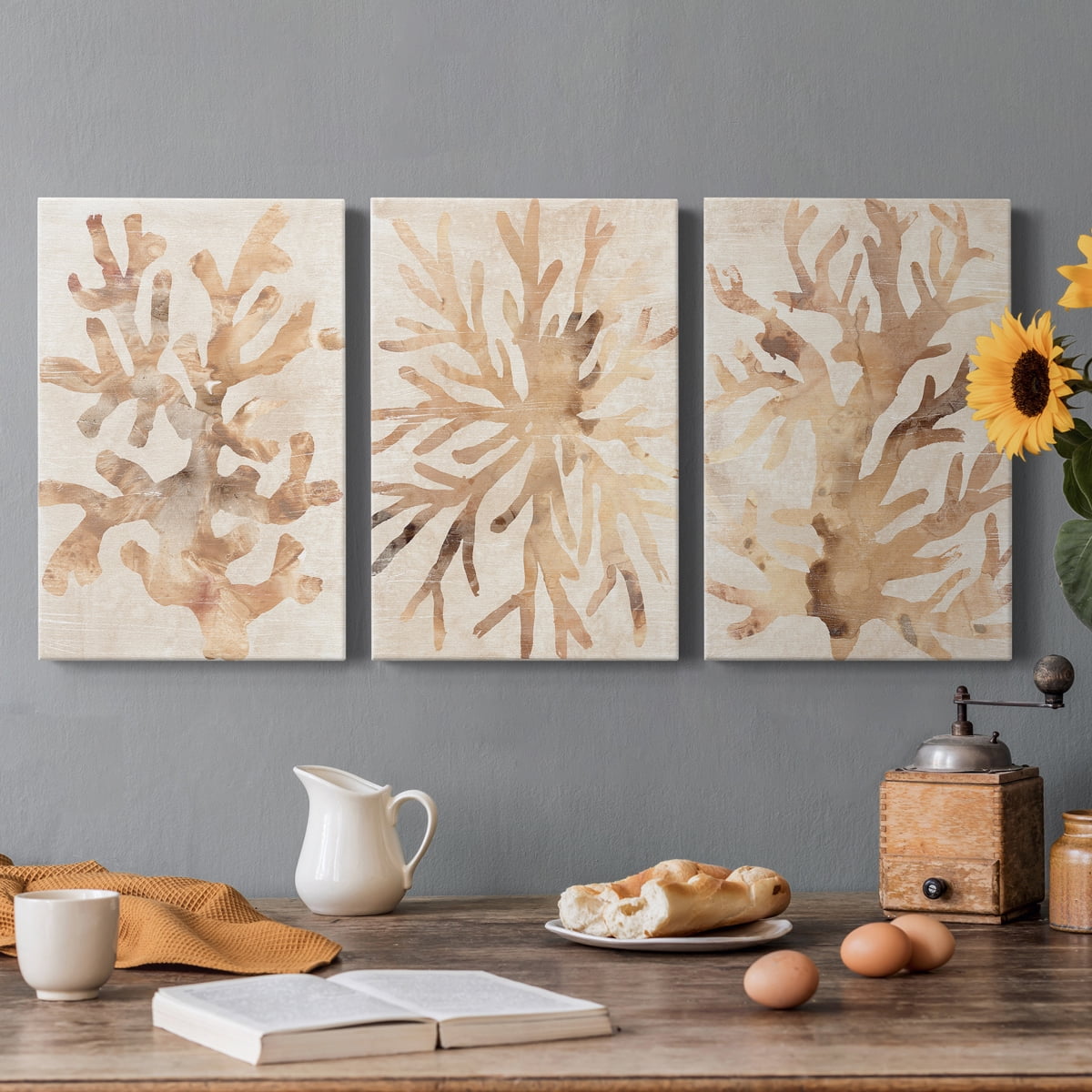 Parchment Coral I Premium Gallery Wrapped Canvas - Ready to Hang - 40 x 60 Each