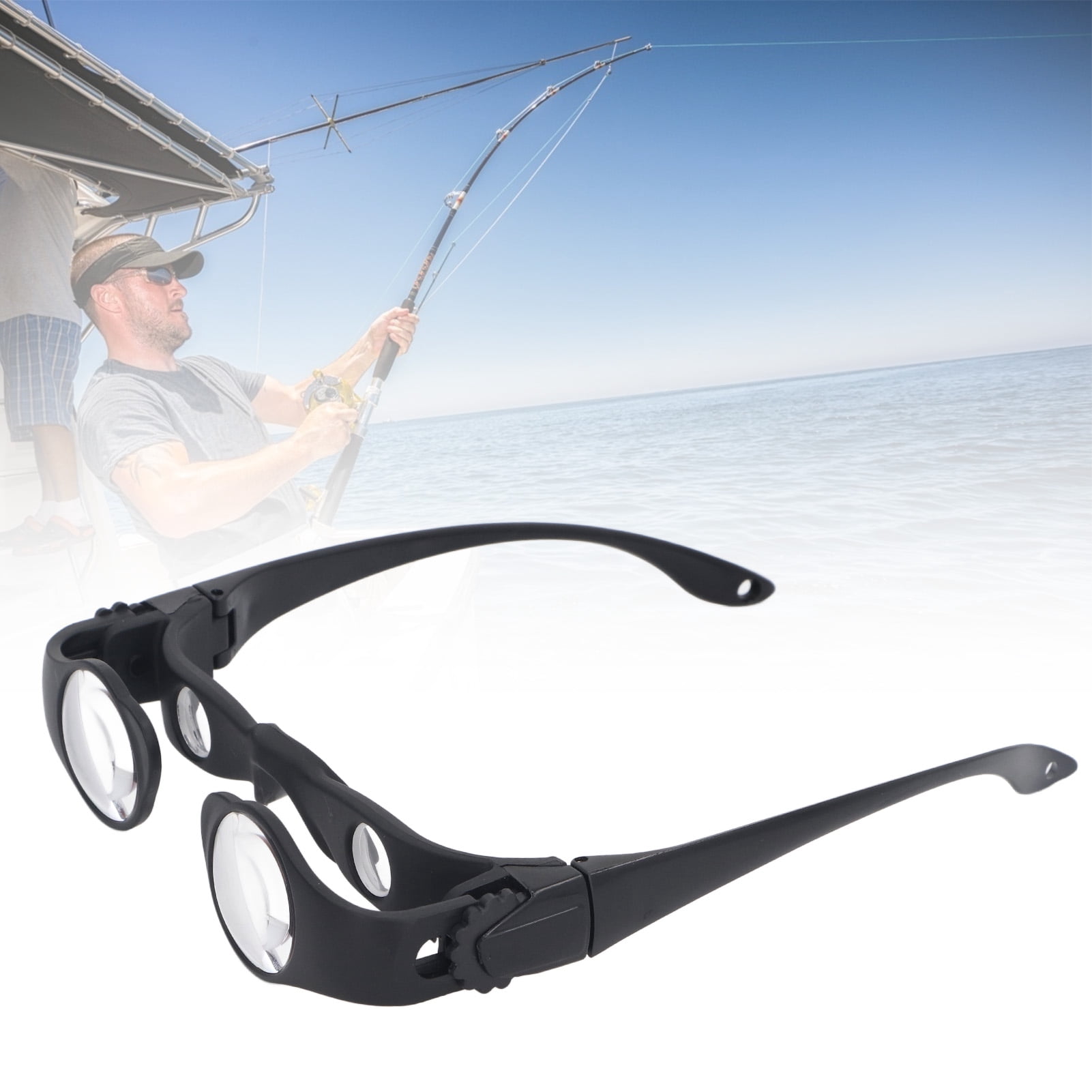 M Buder Fishing Binoculars 8X Magnification HD Optical Lens Portable Binocular Glasses Telescope for Fishing Bird Watching Sports Concerts Theater (6.69 inches / 17 cm)