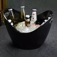 thumbnail image 3 of YIMWNYI 4L Plastic Champagne Bucket, Oval Ice Bucket for Wine Beer, Sturdy & Leakproof, High Capacity Beverage Cooler, Easy to Clean, Ideal for Parties, Bars, Restaurants, and Outdoor Activities, 3 of 6