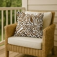 thumbnail image 6 of Creative Products Brown Notches 18 x 18 Indoor / Outdoor Pillow, 6 of 9