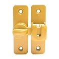 thumbnail image 2 of ‌90° Sliding Door Lock Pin – Heavy-Duty Aluminum Alloy Buckle Lock for Doors & Cabinets, Rust-Proof & Easy Install (Gold) – Home, RV & Pet Door Use‌, 2 of 6