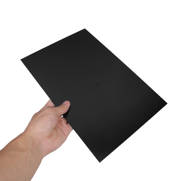 OUNONA 3-Pack Black Anodized Aluminum Sheets for Engraving, Wear-Resistant Plates Ideal for Crafts and Projects
