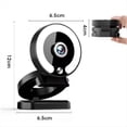 thumbnail image 1 of 4K Webcam HD Camera with Fill Light Laptop PC Computer Live Broadcast Camera Video Web Camera Microphone Webcast, 1 of 5