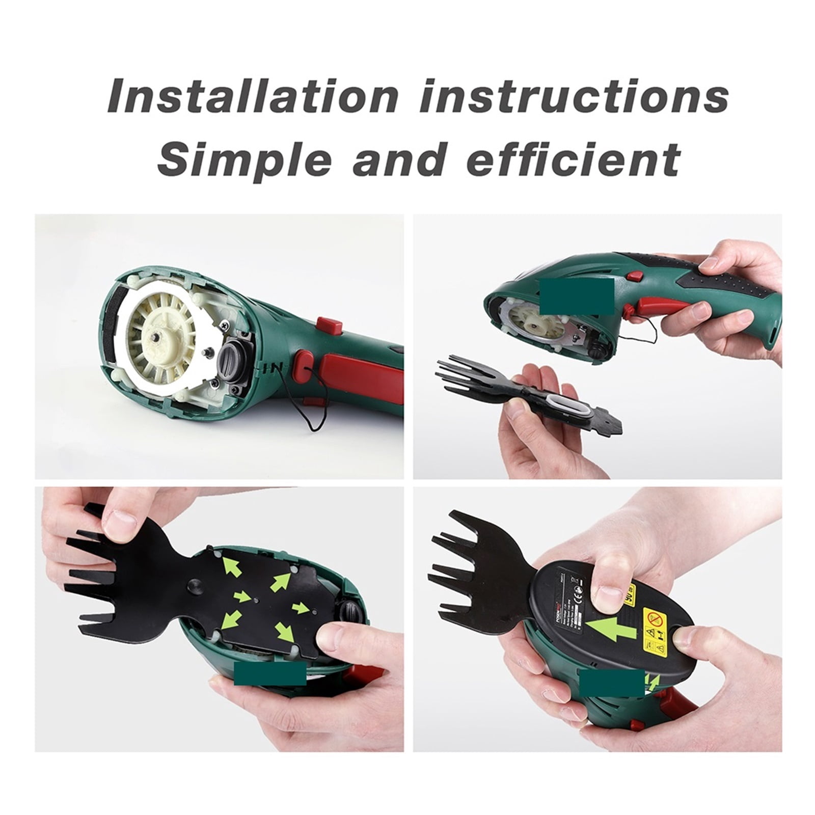 7.2V Cordless Grass Hedge Trimmer 2in1 Battery Rechargeable Shear Hedger Cordless Garden Tool ,2 IN 1 Trimmer & Edger