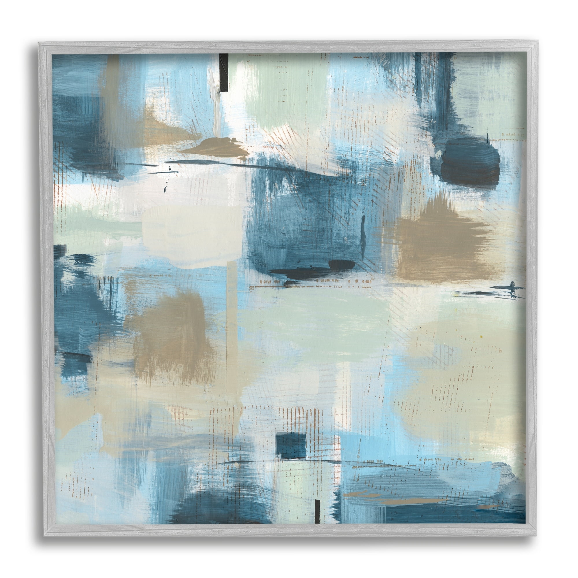 Stupell Industries Modern Abstract Tiled Paint Patchwork Collage ,12 x 12, Design by Sn Jill
