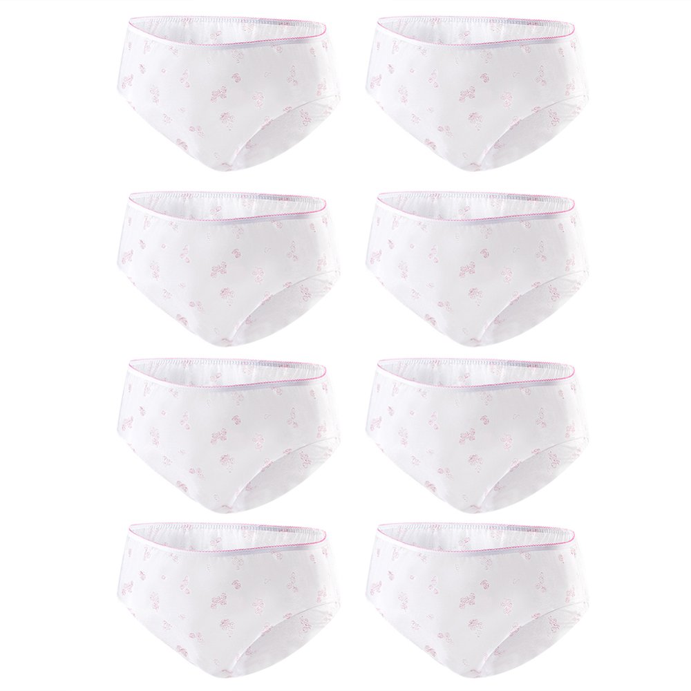 Tebru Women\'s Disposable Underwear, 8pcs Womens Nonwoven Disposable Brief Panties Underwear For