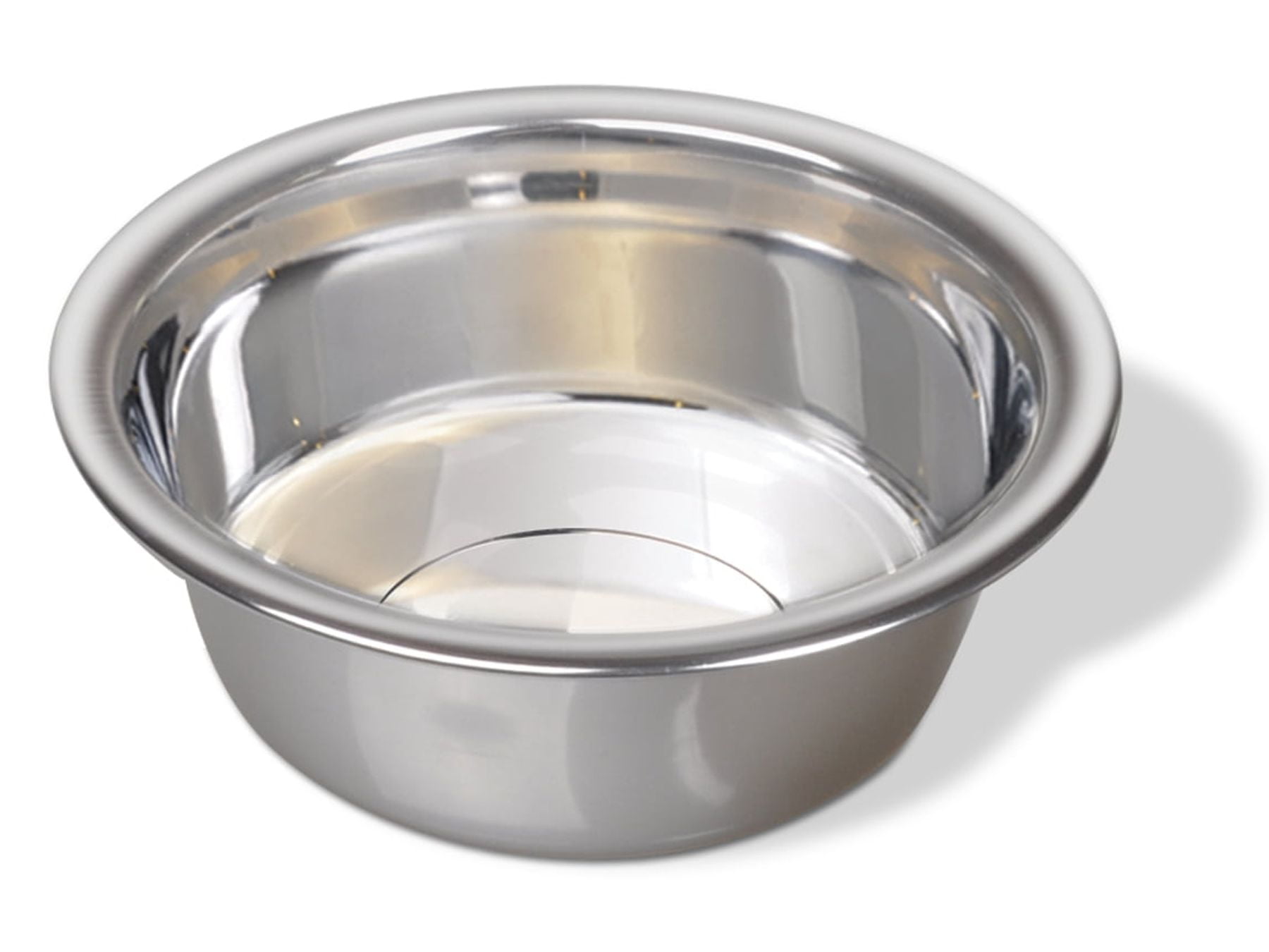 (4 pack) Van Ness Medium Lightweight Stainless Steel Bowl for Dogs, Silver