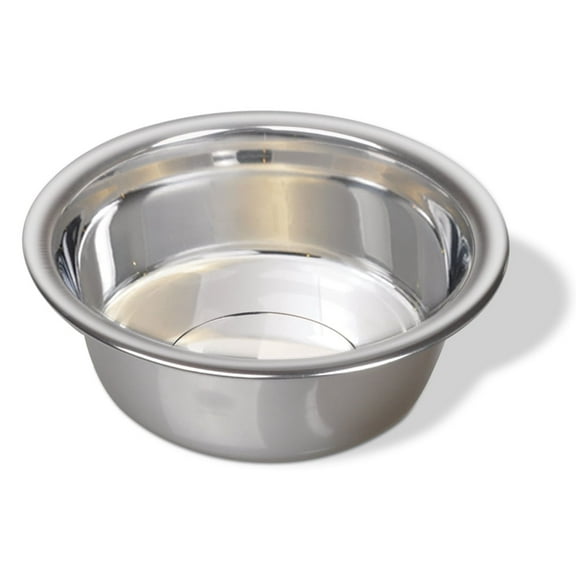 Van Ness Medium Lightweight Stainless Steel Bowl for Dogs, Silver