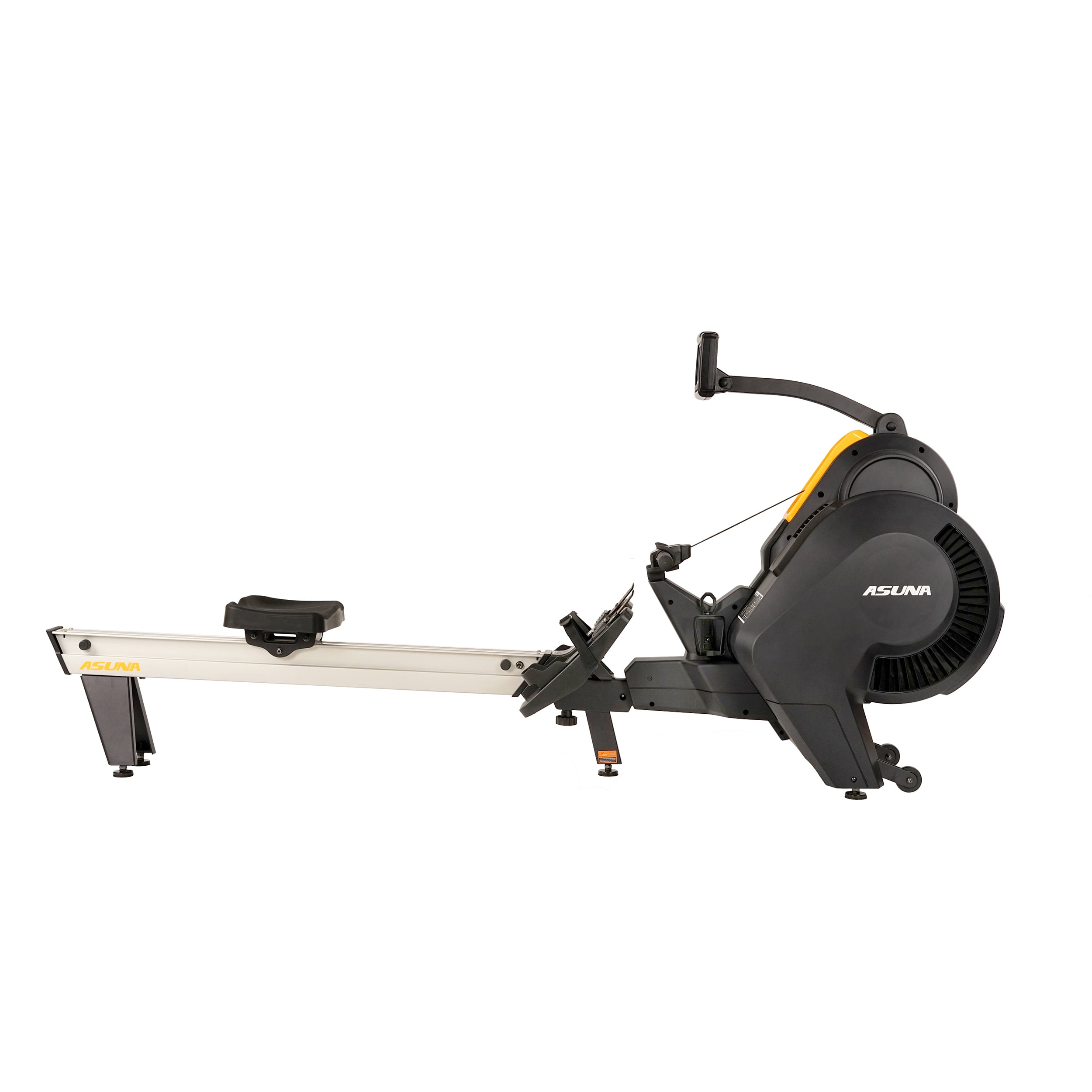 Asuna Windmill Air Magnetic Rowing Machine Rower with 14 lb Flywheel, Air and Magnetic Resistance, High Weight Capacity, Performance Monitor and Aluminum Slide Rail