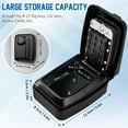 thumbnail image 4 of Key Lock Box for Outside, Waterproof Wall Mount Key Lock Box for House Key, 4 of 11