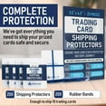 thumbnail image 4 of Premium Bundle 3.5X4.5 Trading Card Shipping Protector with Rubber Bands - 20 Pack | Card Protectors, Trading Card Shipping Supplies, Trading Card Shipping kit, Shipping for Graded Cards., 4 of 9