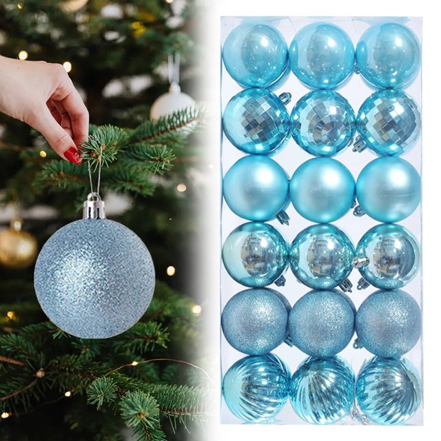 36Pcs Christmas Ornaments For Xmas Christmas Tree Plastic Christmas Ornaments Mini Shatterproof Christmas Tree Hanging Kit For Christmas Tree Wedding Party