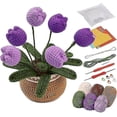 thumbnail image 1 of Crochet Kit For Beginners Bell Orchid Crochet Kit Beginner Crochet Starter Kit For Complete Beginners Adults, 1 of 5