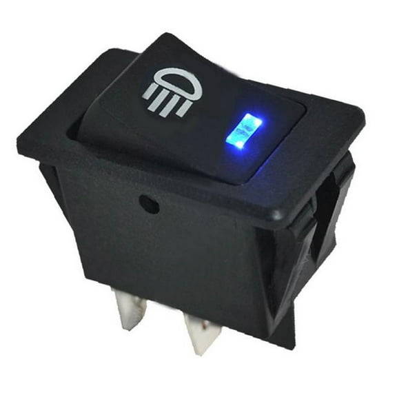 Car Fog Light 4-Pin LED On-Off Button Switch 12V Fog LIght Push Button Switch