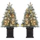 thumbnail image 1 of Qeetex 12ft artificial pencil christmas tree con LED lights - mixed pvc flocked, slim, prelit, easy to assemble para indoor & outdoor holiday decor, 1 of 7