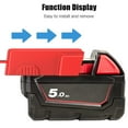 thumbnail image 3 of 2Pcs Battery Adapter Portable Insulated Battery Converter for Milwaukee M18 18V Lithium Battery, 3 of 8