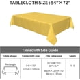 thumbnail image 2 of Rectangle Tablecloth 60x84 Inch, Yellow Natural Texture Rectangular Table Cloth Oil Spill Proof Table Cloth Cover Holiday Tablecloth for Dining, Party, Buffet, Wedding, 2 of 8