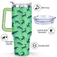 thumbnail image 3 of Double-Walled Dog Lover Coffee Tumbler 40oz - Durable Stainless Steel Mug with Handle & Straw - Cute Gift for Women, 3 of 7
