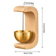 thumbnail image 3 of Dsscvnef Sonnette de Porte Ouvrant la Porte Mignonne Noyer pour Chambre Réfrigérateur, 3 of 8