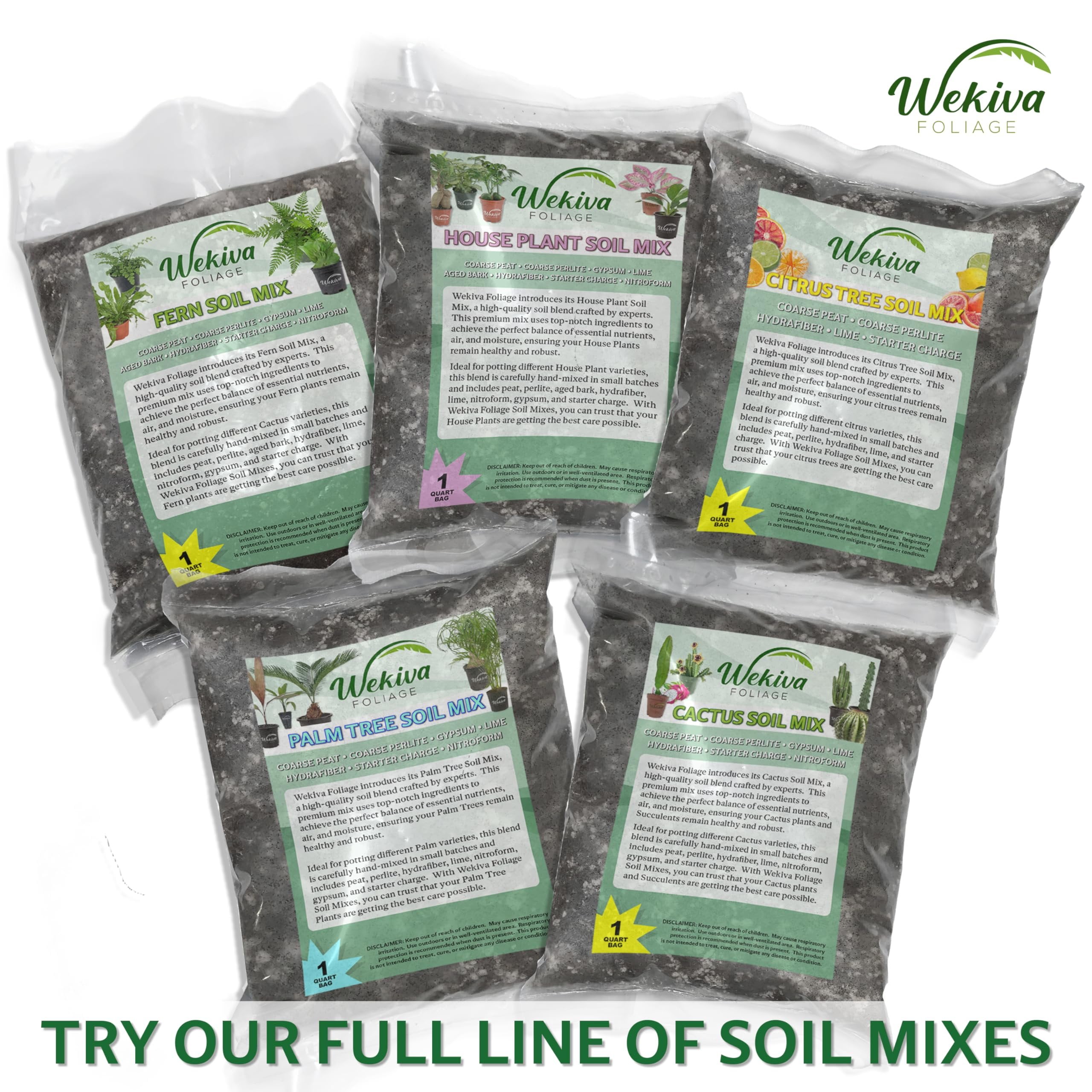 Palm Tree Growing Soil Mix  5 Quarts - Custom Soil Blend  Potting Mix for Palm Trees  Specially Developed by and for Professional Nursery Growers - Nutrient-Rich Formula