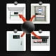 thumbnail image 5 of Medidor de electricidad Amperímetro digital Medidor de pantalla de precisión Medidor de electricidad cerrado, 5 of 9