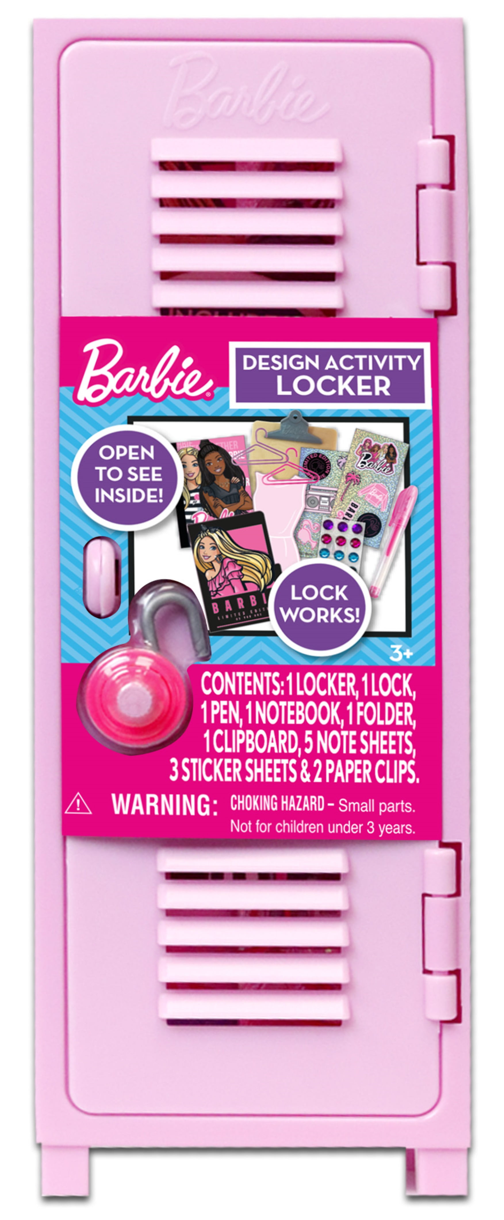 Barbie Locker Art & Craft Activity Set, for Female Child Ages 3+