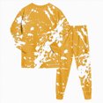 thumbnail image 4 of NOLDARES Kids Pajamas For Boys Skeleton Glow-in-The-Dark Cotton Toddler Halloween Outfit Boys and girls(Yellow,6Y), 4 of 8