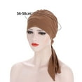 thumbnail image 6 of Women Turban Hat Solid Color High Elastic Sweat Absorption Breathable Lint Free Decorative Machine Washable Pre-Tied Head Scarves Women Headwear Turban for Male, 6 of 7