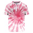 thumbnail image 4 of QUINDOS Collared Shirts for Men Big and Tall Short Sleeve Polo Casual Shirts Sports Workout Tie Dye Loose T-shirts, 4 of 4