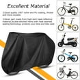 thumbnail image 5 of Maveek Bicycle Cover Waterproof Bike Rain Cover For Outside Storage, 190T Nylon Cycle Case Anti Dust Rain UV Protection  (Blakck, L-Size), 5 of 9