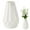 White, variant on Clearance Desktop Ornament under $5,Plastic Vase Modern Decorative Flower Vase For Fresh/Cut Flowers Leakproof & Lightweight Home/ Decor